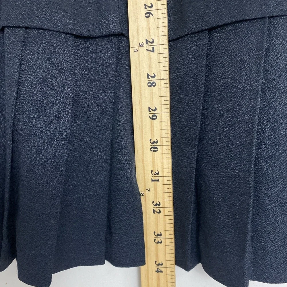 Vintage 90s All That Jazz Skater Dress Womens 7/8 Black Sheath‎ Pleated Hem